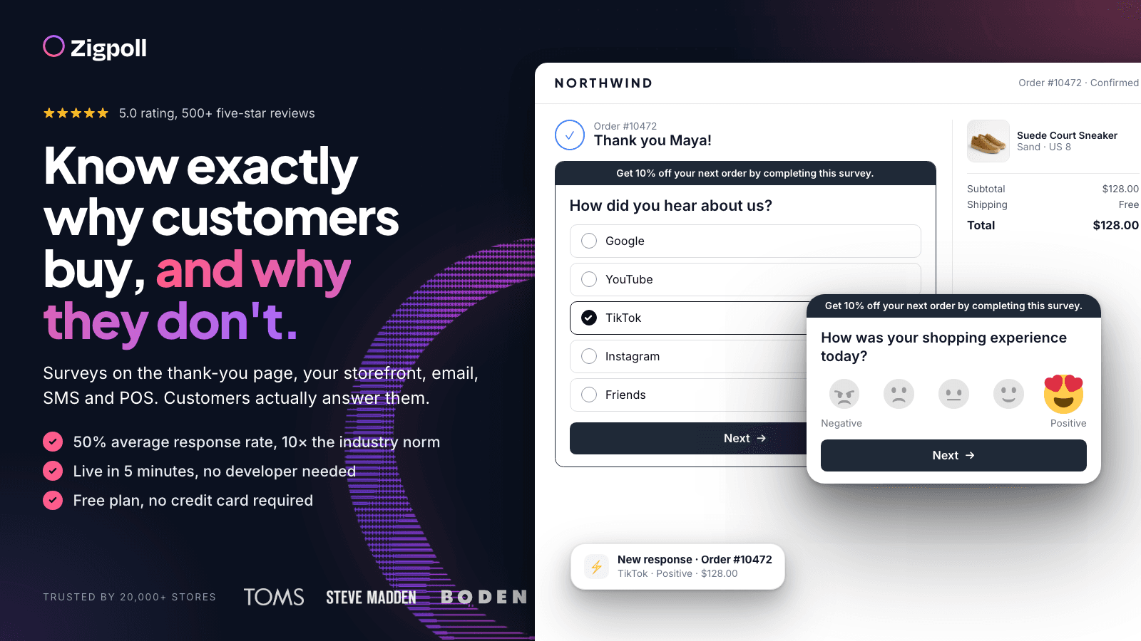 Zigpoll Customer Surveys screenshot 1
