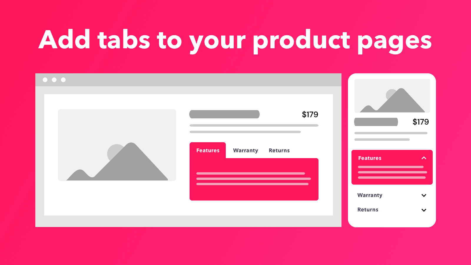 Tabs + Product Descriptions screenshot 1
