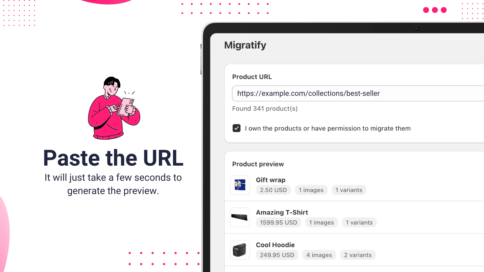Migratify: Copy Products + AI screenshot 2