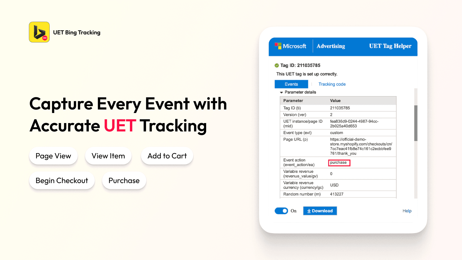 ∞ UET Bing Conversion Tracking screenshot 1