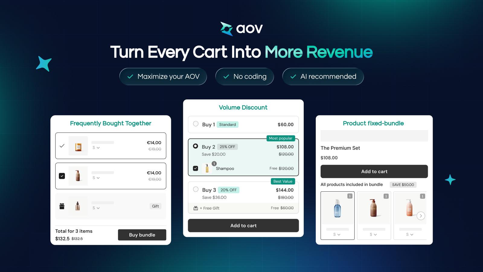 AOV.ai Bundles Quantity Breaks screenshot 1