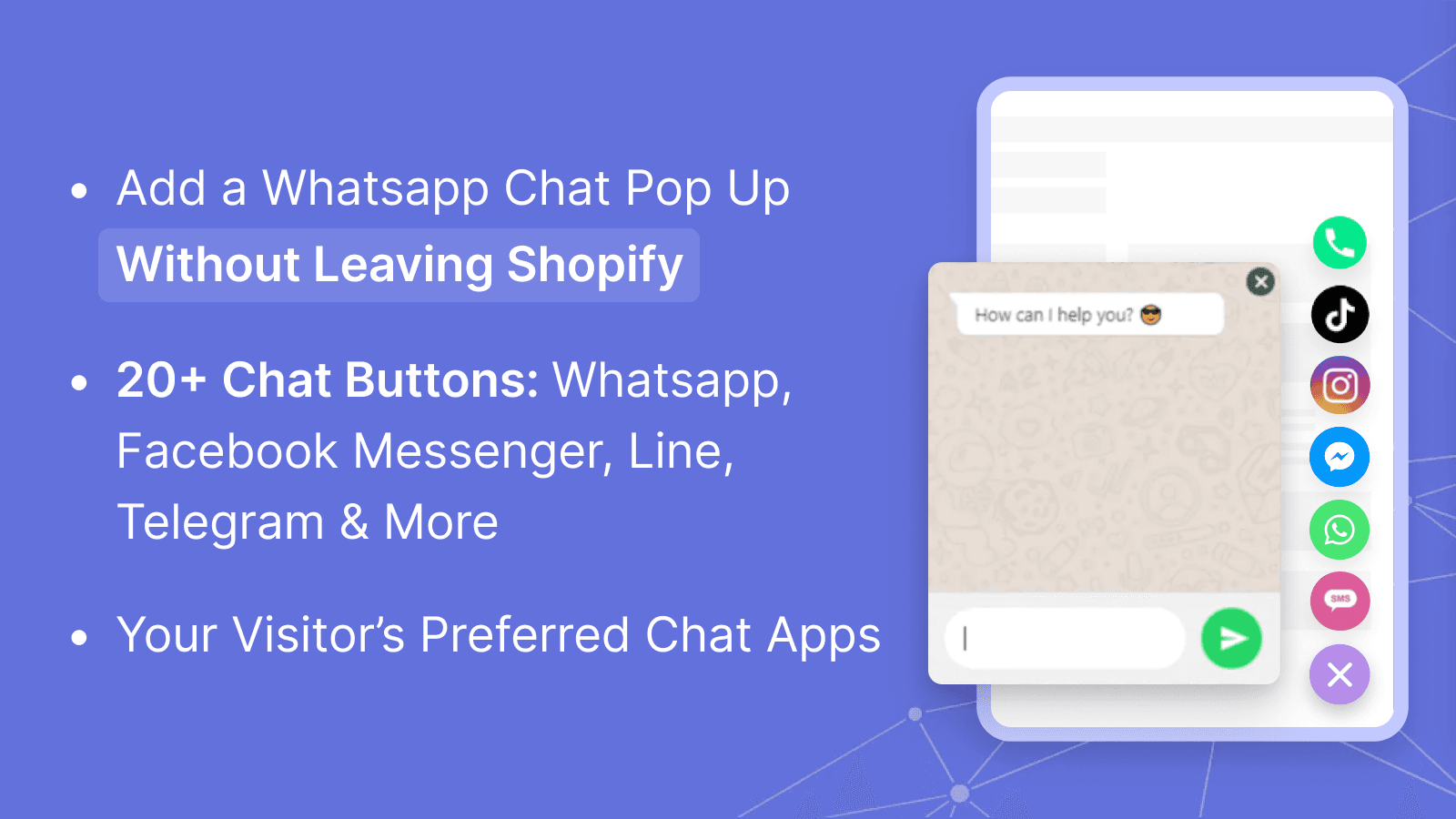 Chaty Chat Buttons & WhatsApp screenshot 1