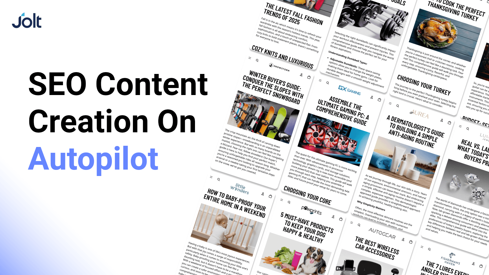 Jolt: AI SEO Blog & Image screenshot 1