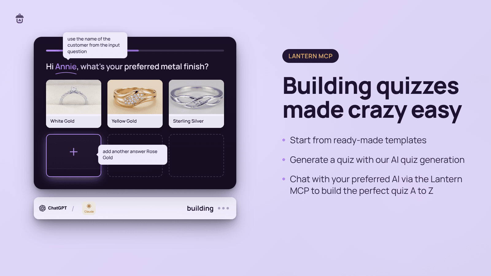 Lantern Product Quiz Builder screenshot 1