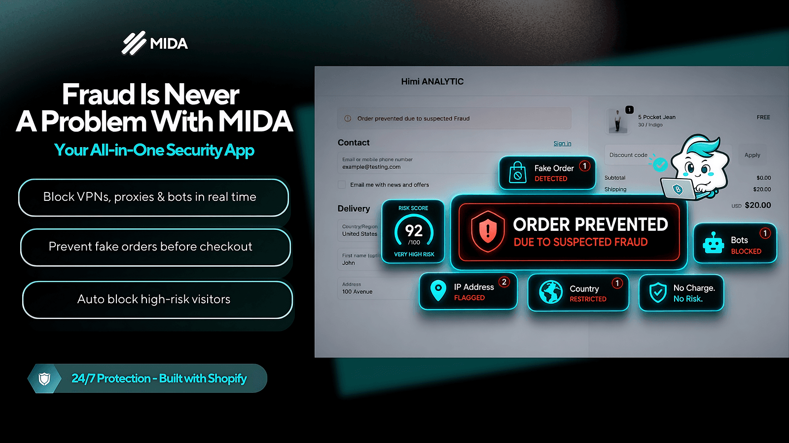 MIDA Fraud Filter, Bot Blocker screenshot 1
