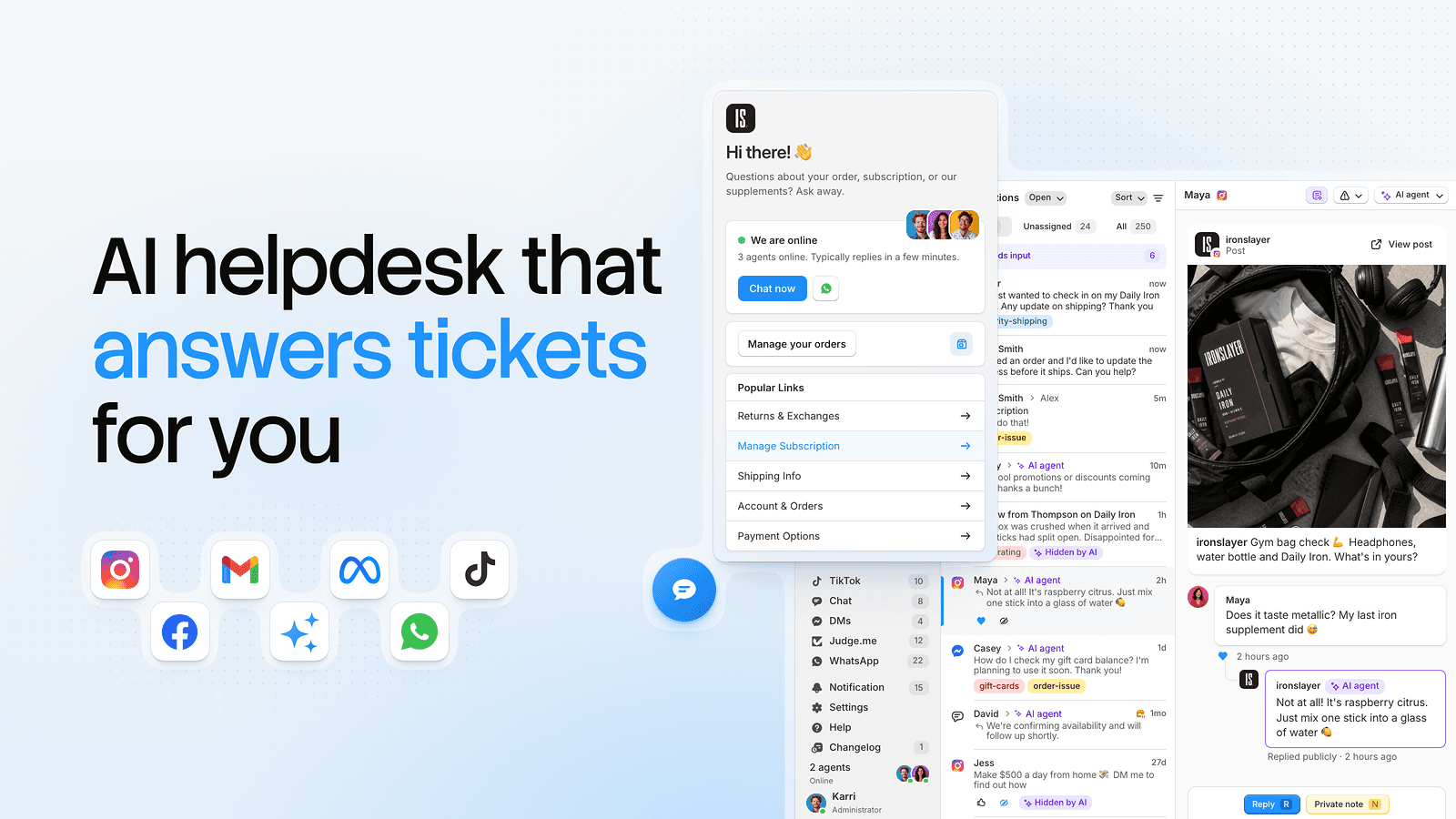 Commslayer: AI Helpdesk & Chat screenshot 1