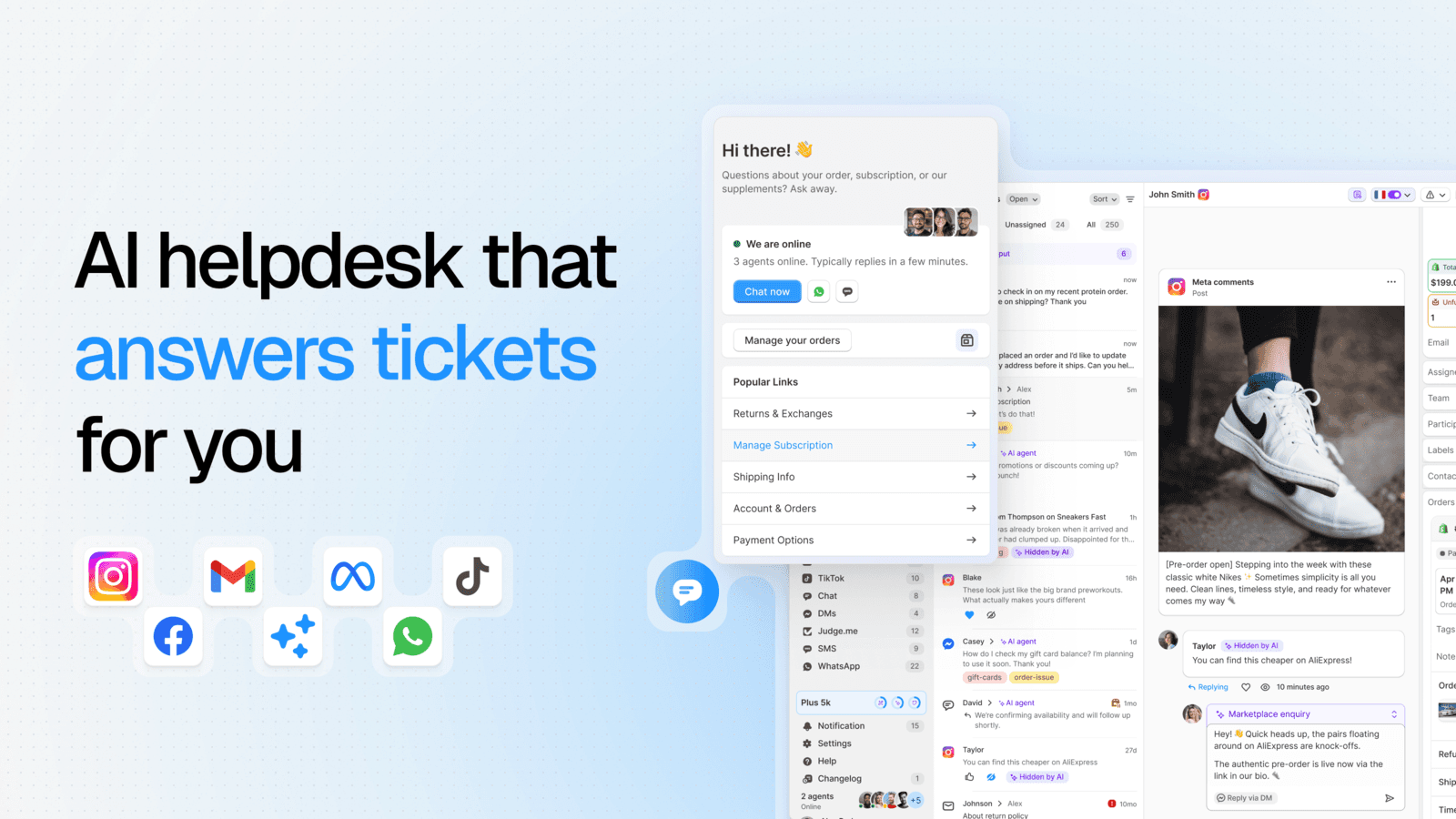 Commslayer: AI Helpdesk & Chat screenshot 1