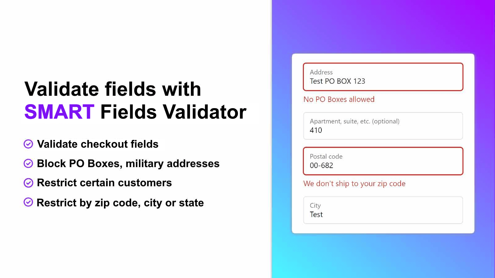 SMART Address Validator screenshot 1