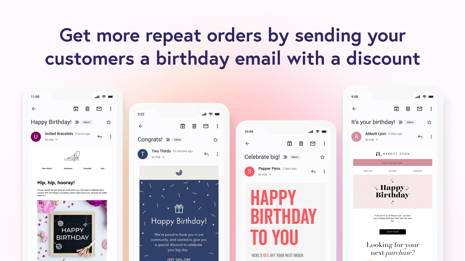 Happy Birthday Email by UW screenshot 2
