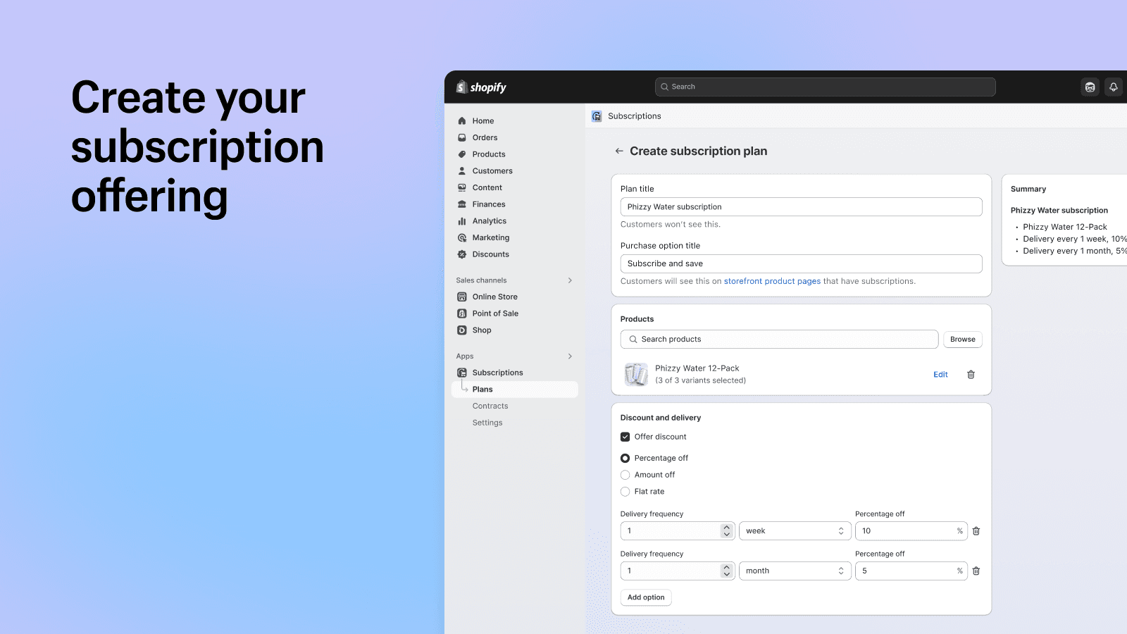 Shopify Subscriptions screenshot 2