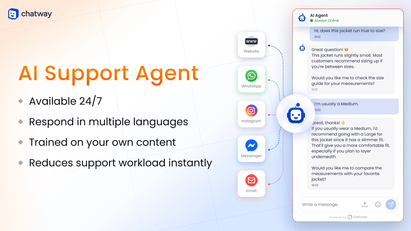Chatway Live Chat & AI Chatbot screenshot 2