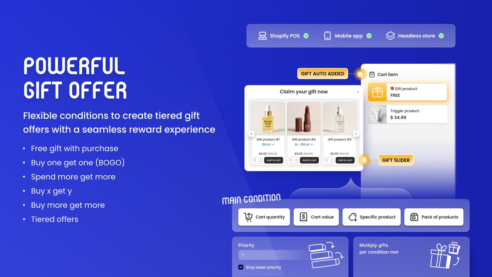 BOGOS: Free Gift Bundle Upsell screenshot 1