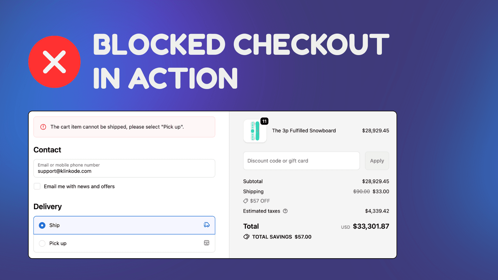 Cart Lock:Block Checkout Rules screenshot 1