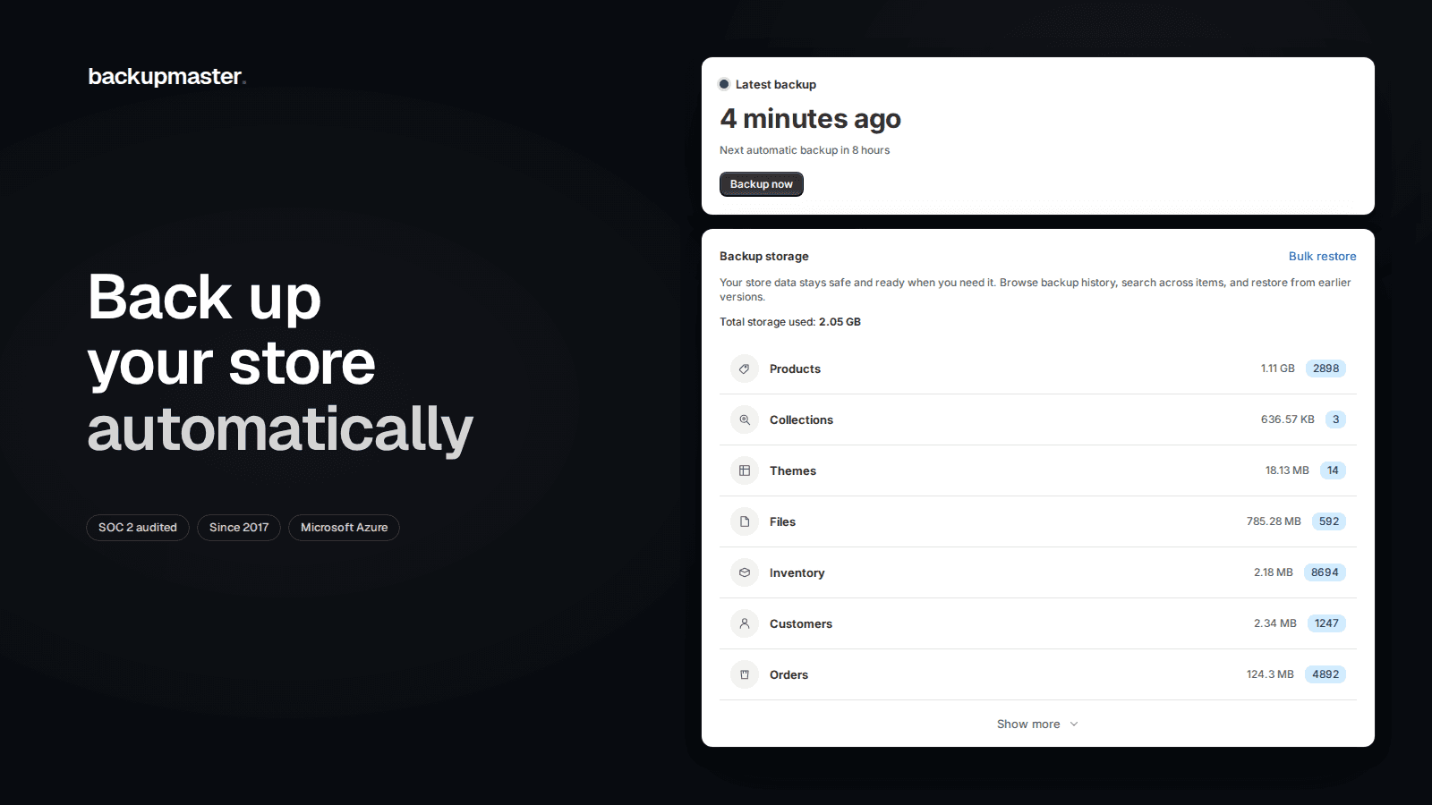 BackupMaster Backups screenshot 1