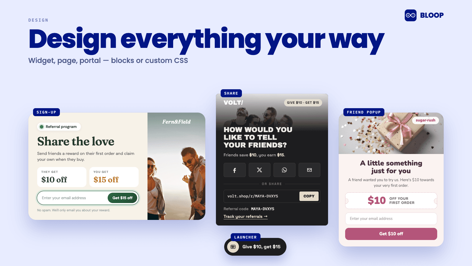 BLOOP Referral & Affiliate screenshot 1