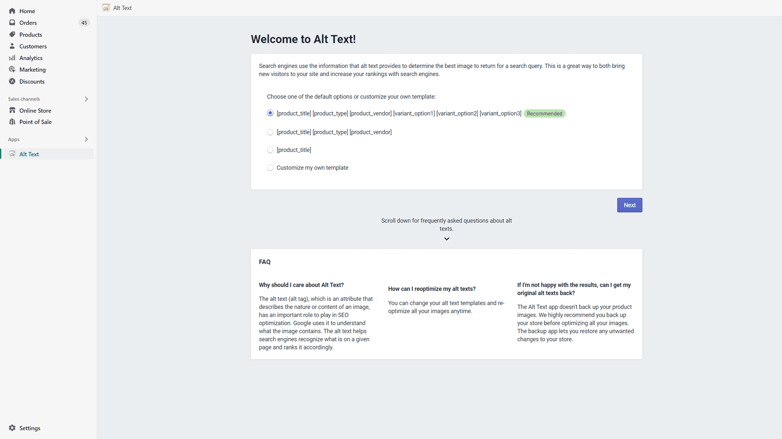 AltGenius: Alt Text Optimizer screenshot 2