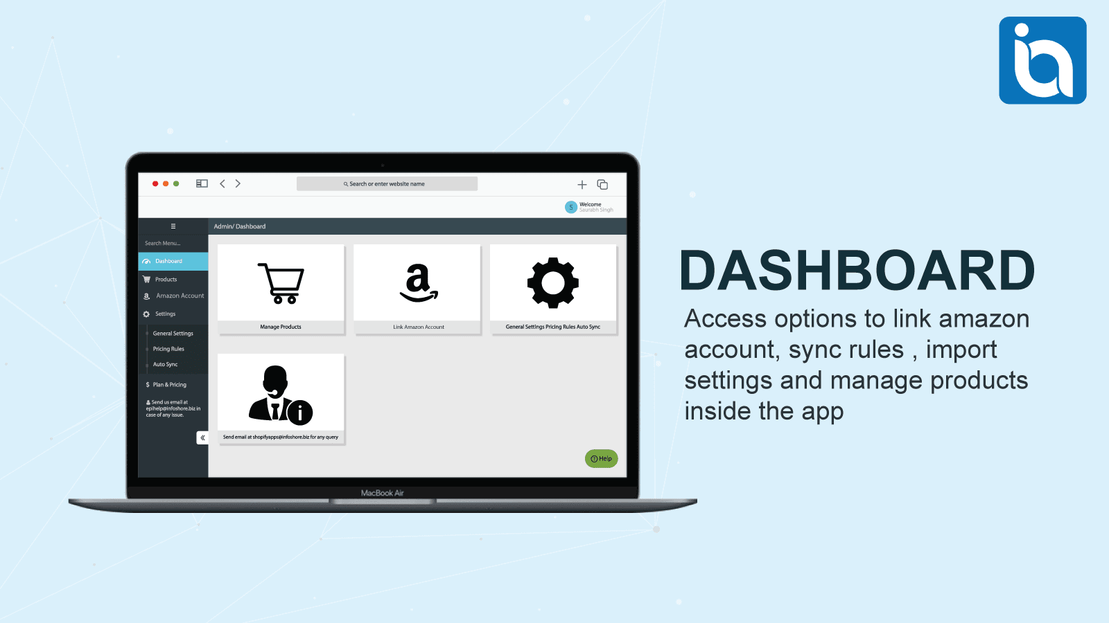 InfoShore ‑ Amazon Integration screenshot 1