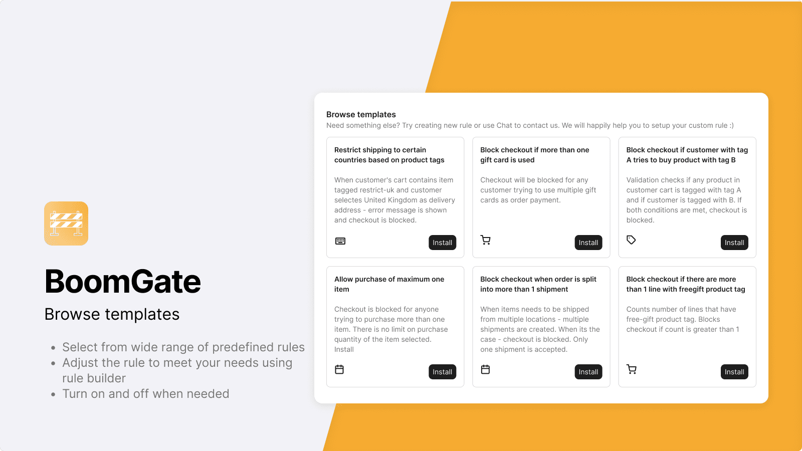 BoomGate: Checkout Validation screenshot 2
