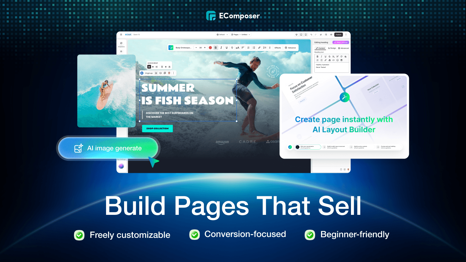 EComposer Landing Page Builder screenshot 1