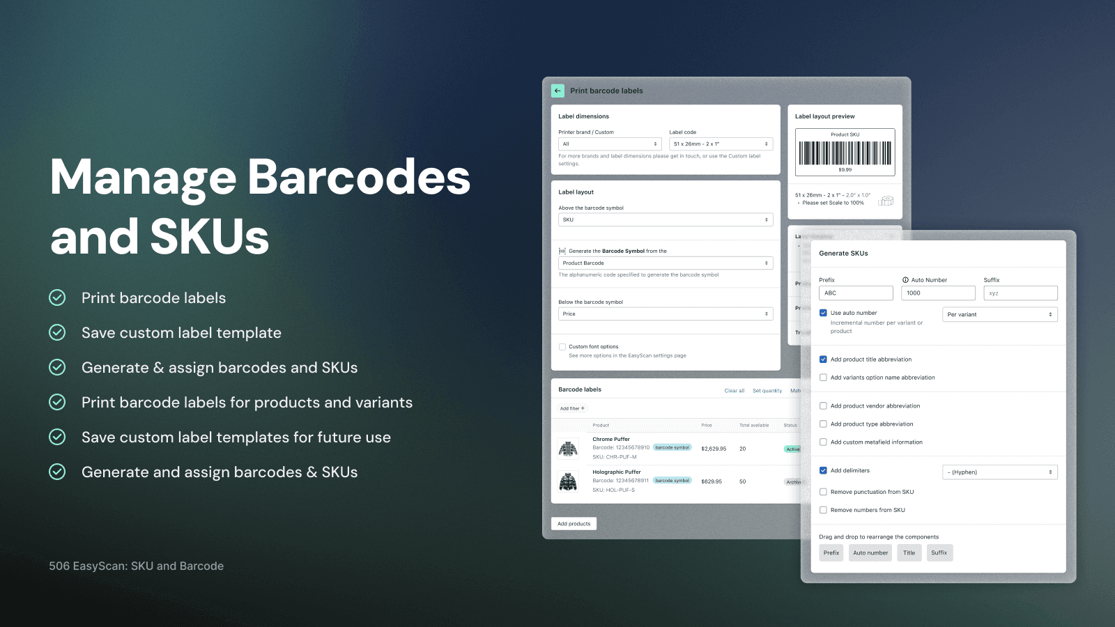 EasyScan Inventory & Barcode screenshot 1