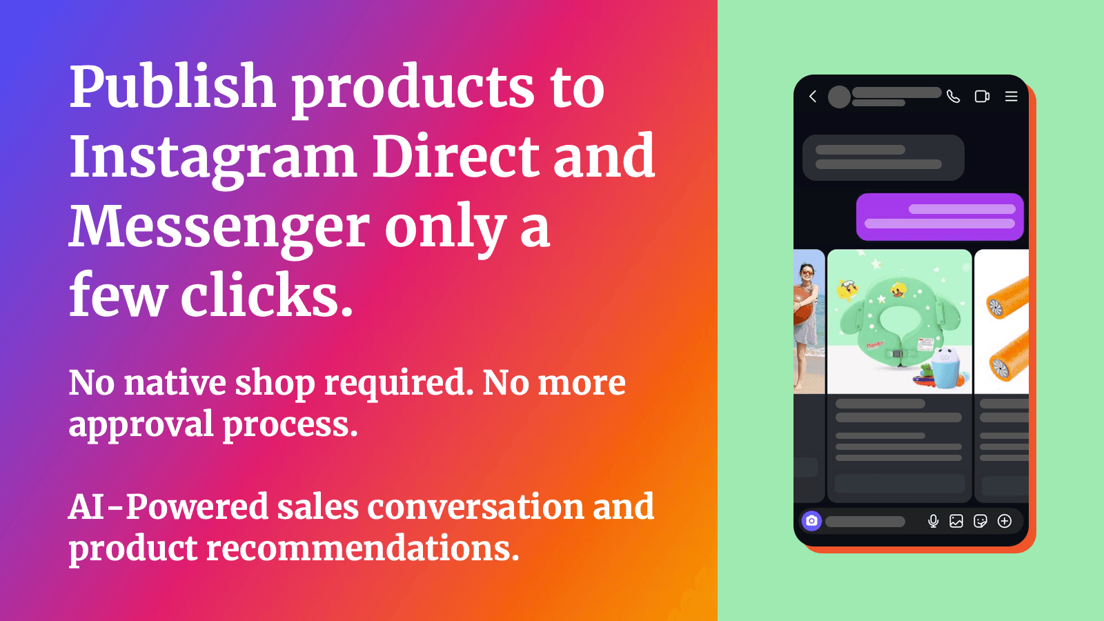 ∞ Facebook & Instagram Shop AI screenshot 1