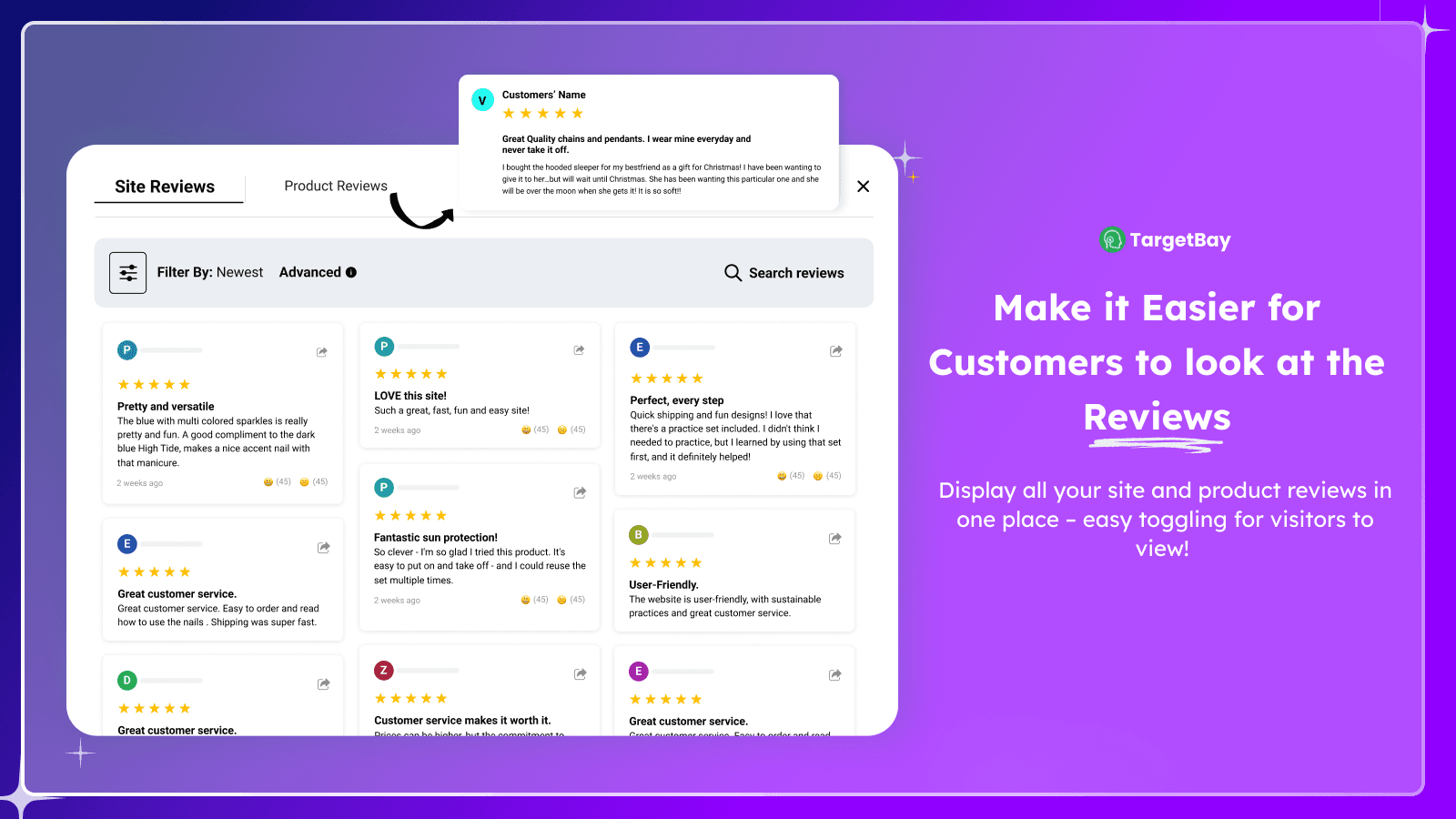 TargetBay Product Reviews screenshot 1