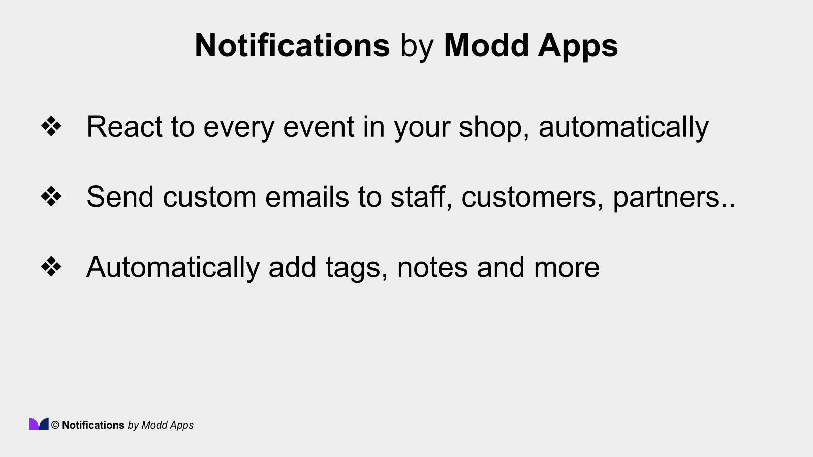 Notifications by Modd Apps screenshot 1