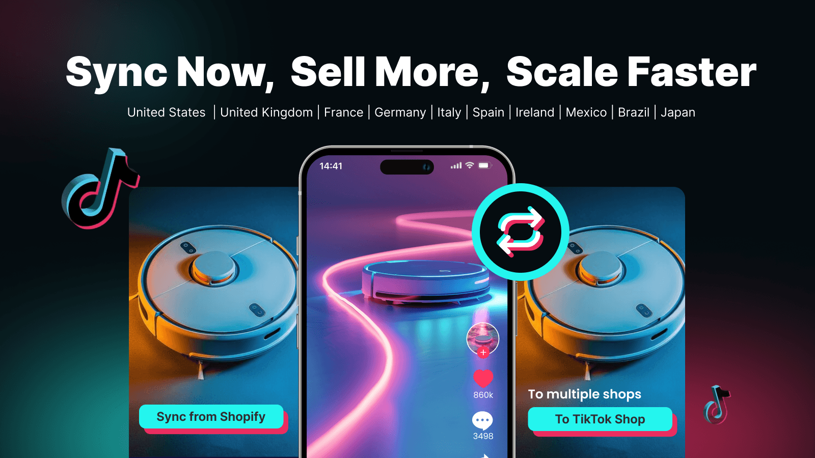 EcomSend TikTok Shop Connector screenshot 1