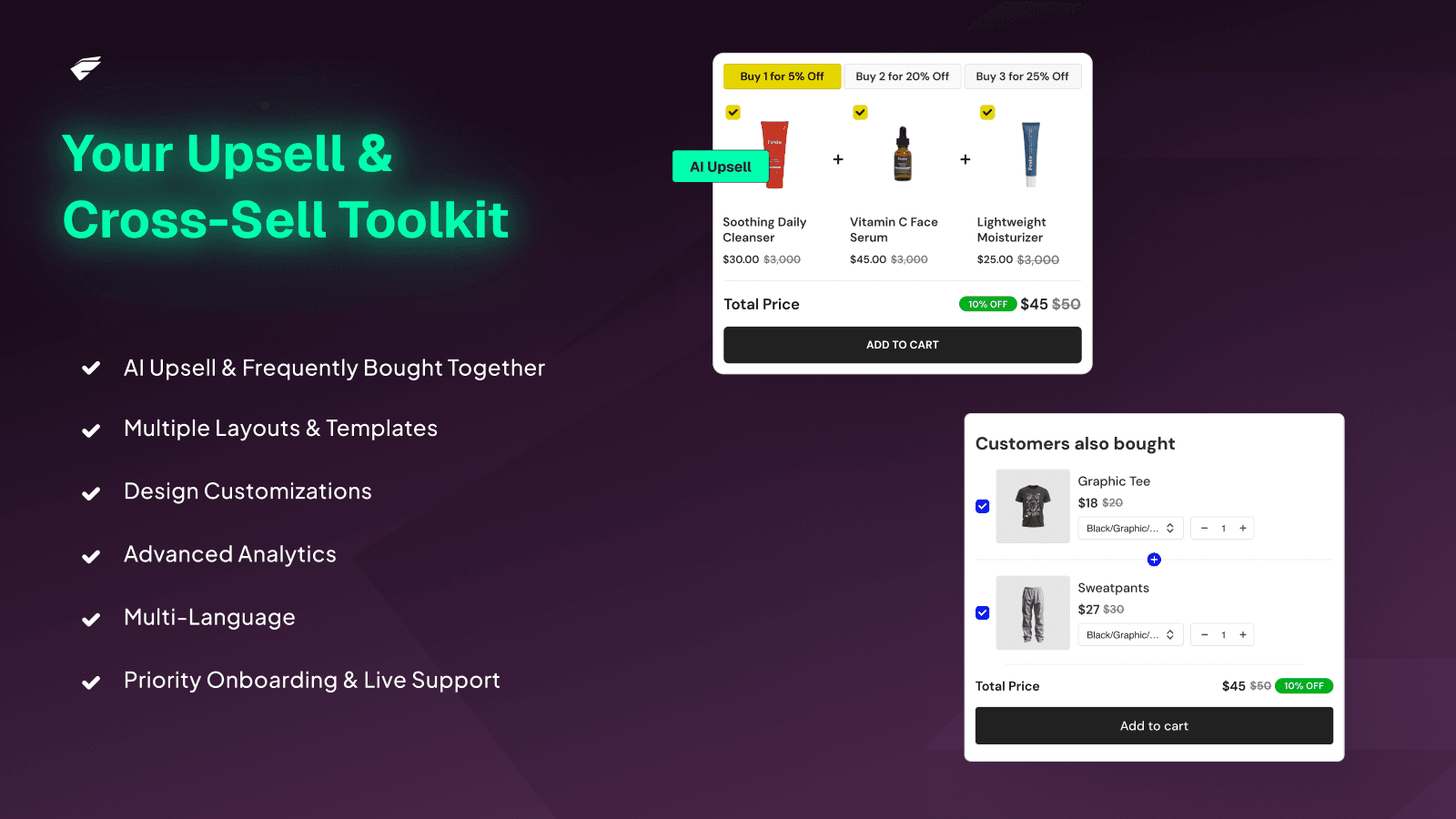 Fly Upsell & Cross Sell screenshot 1