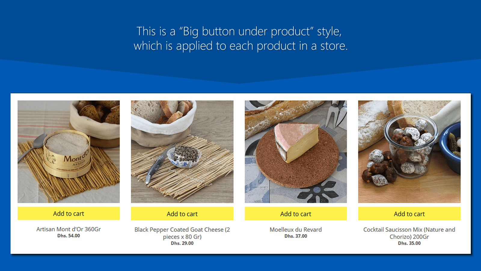 Add to cart button ‑ FoxCart screenshot 2