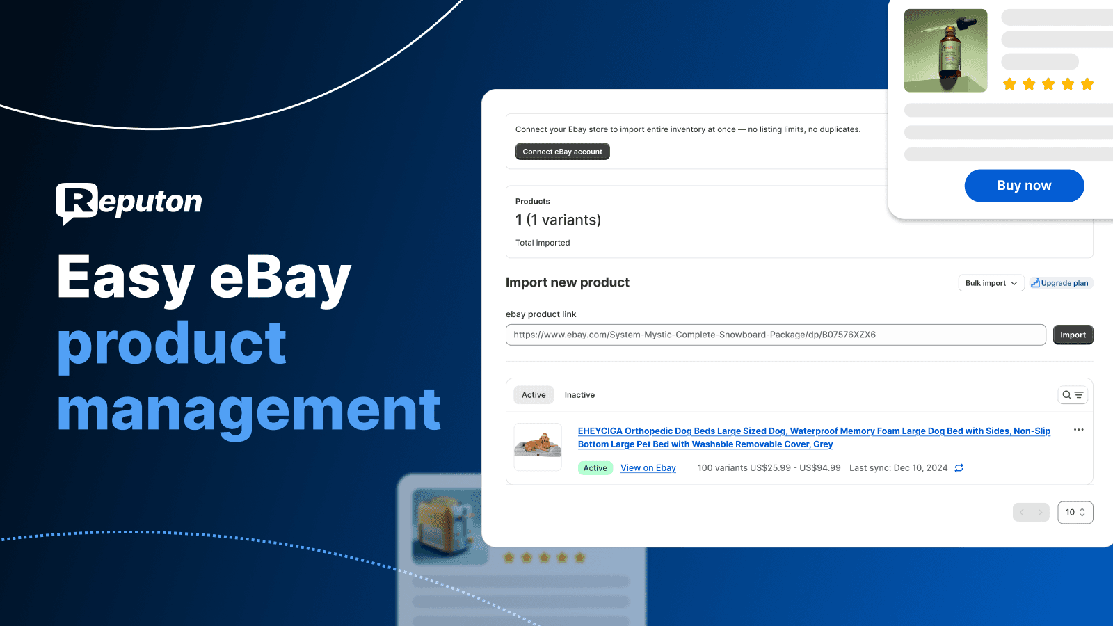 Reputon eBay Importer screenshot 2