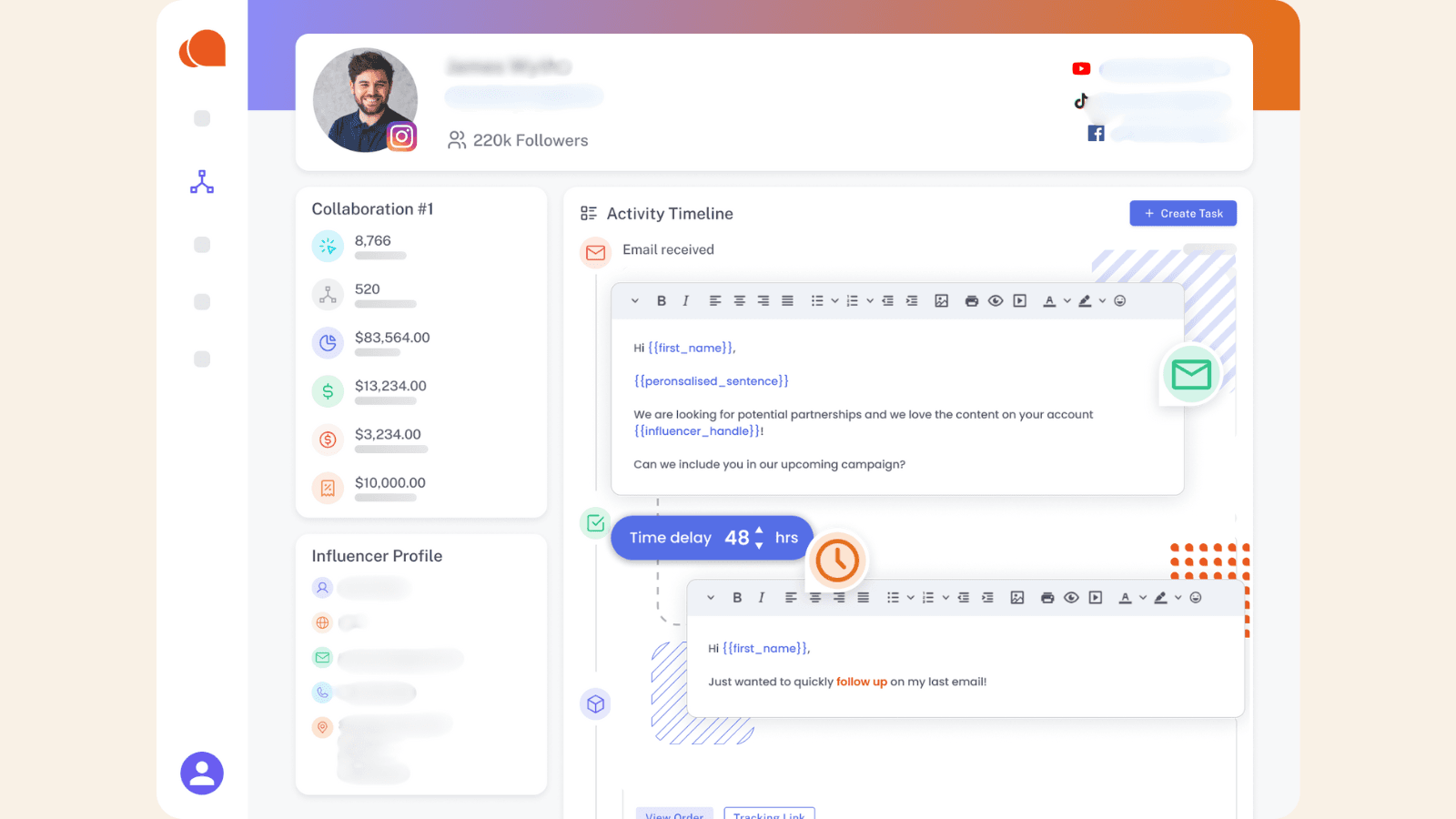Influencer Hero Marketing App screenshot 1