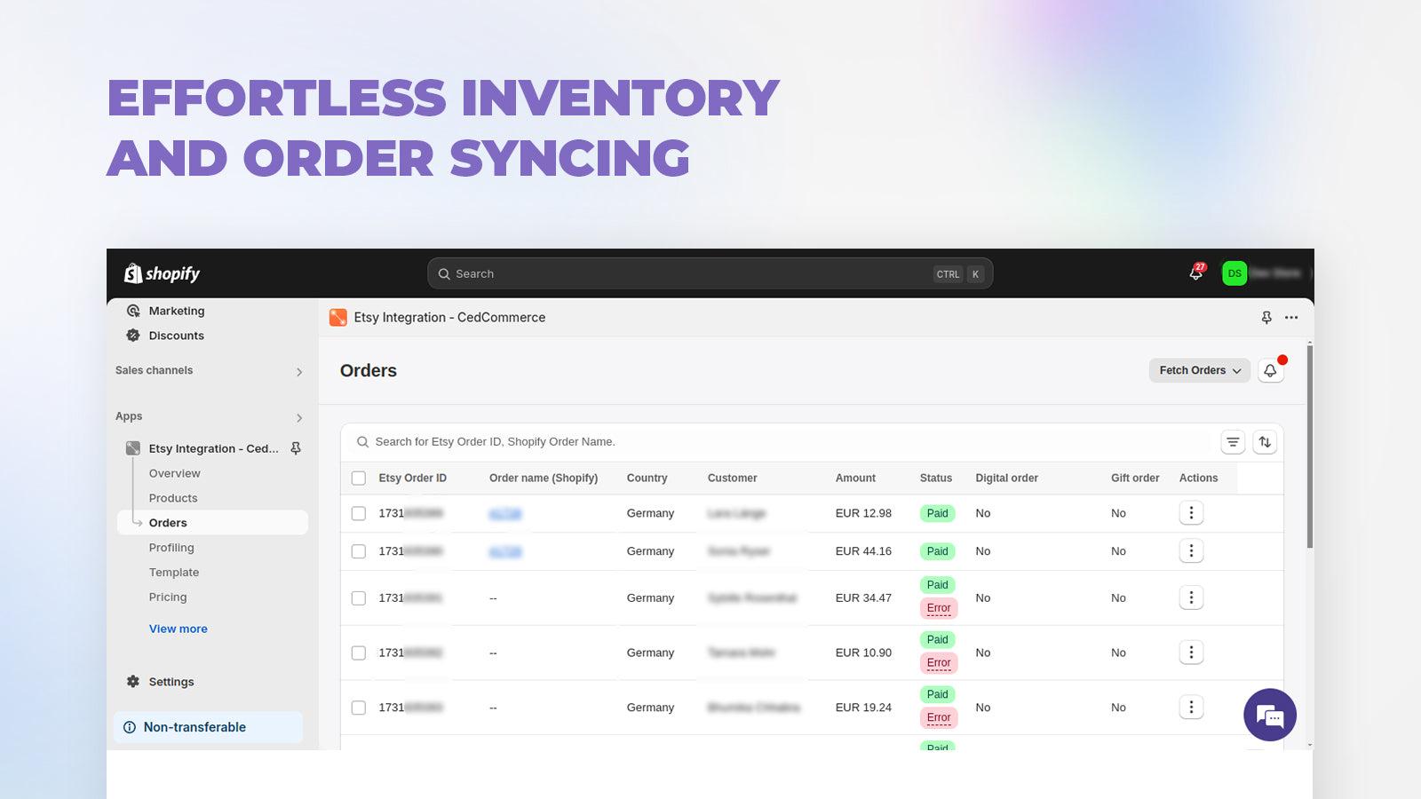 Etsy Integration ‑ CedCommerce screenshot 2
