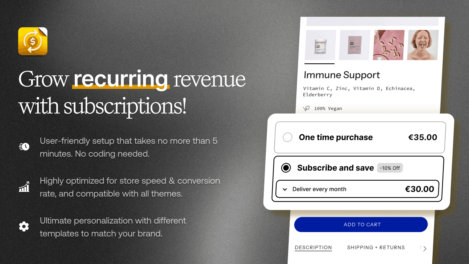 Kaching Subscriptions App screenshot 1