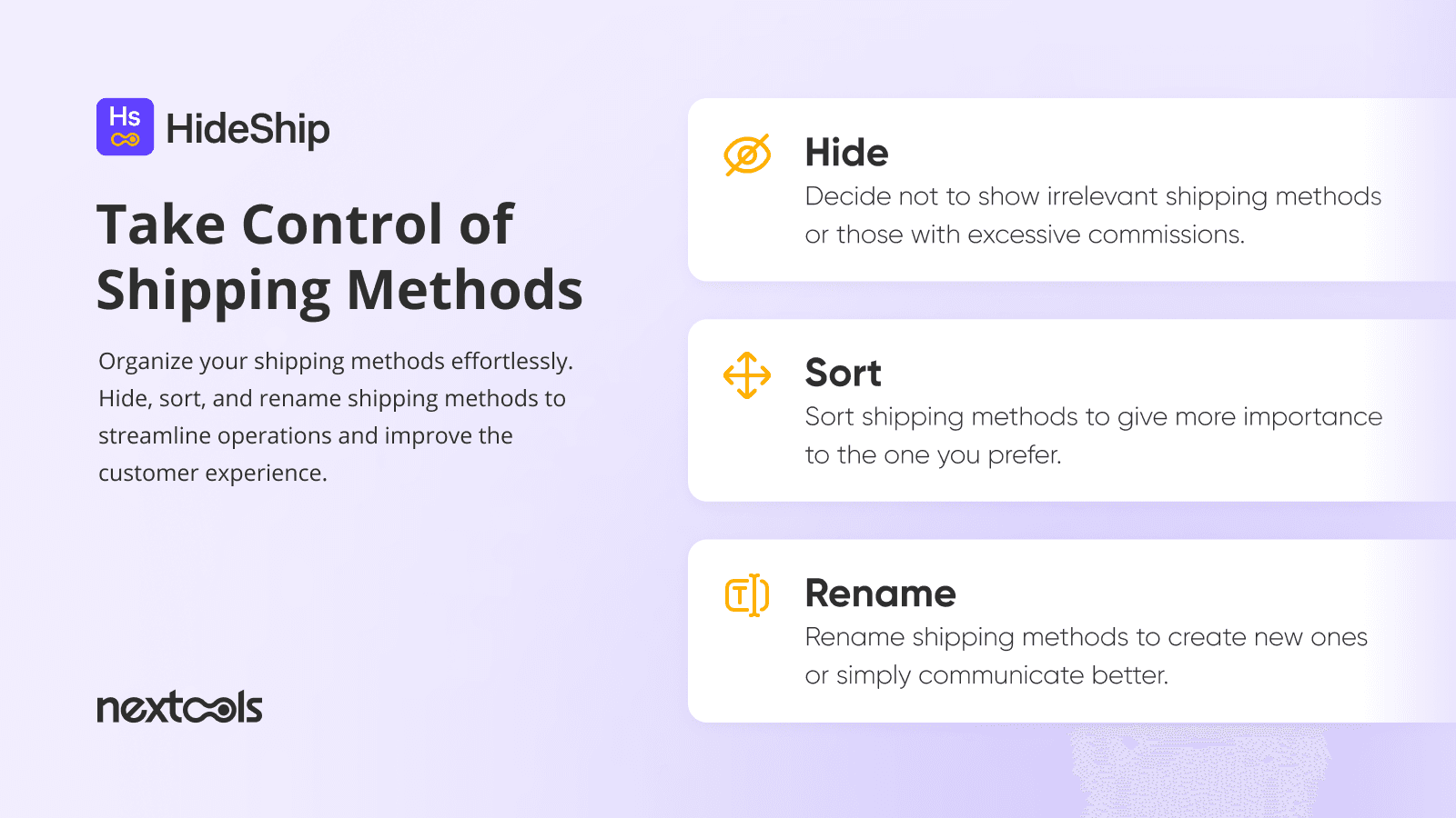HideShip:Hide Shipping Methods screenshot 2