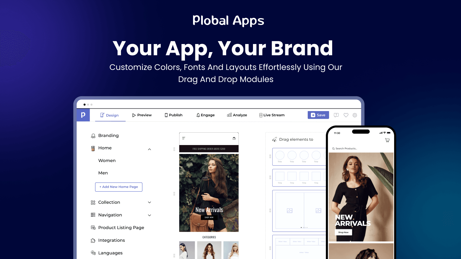 Mobile App Builder ‑ Plobal screenshot 1