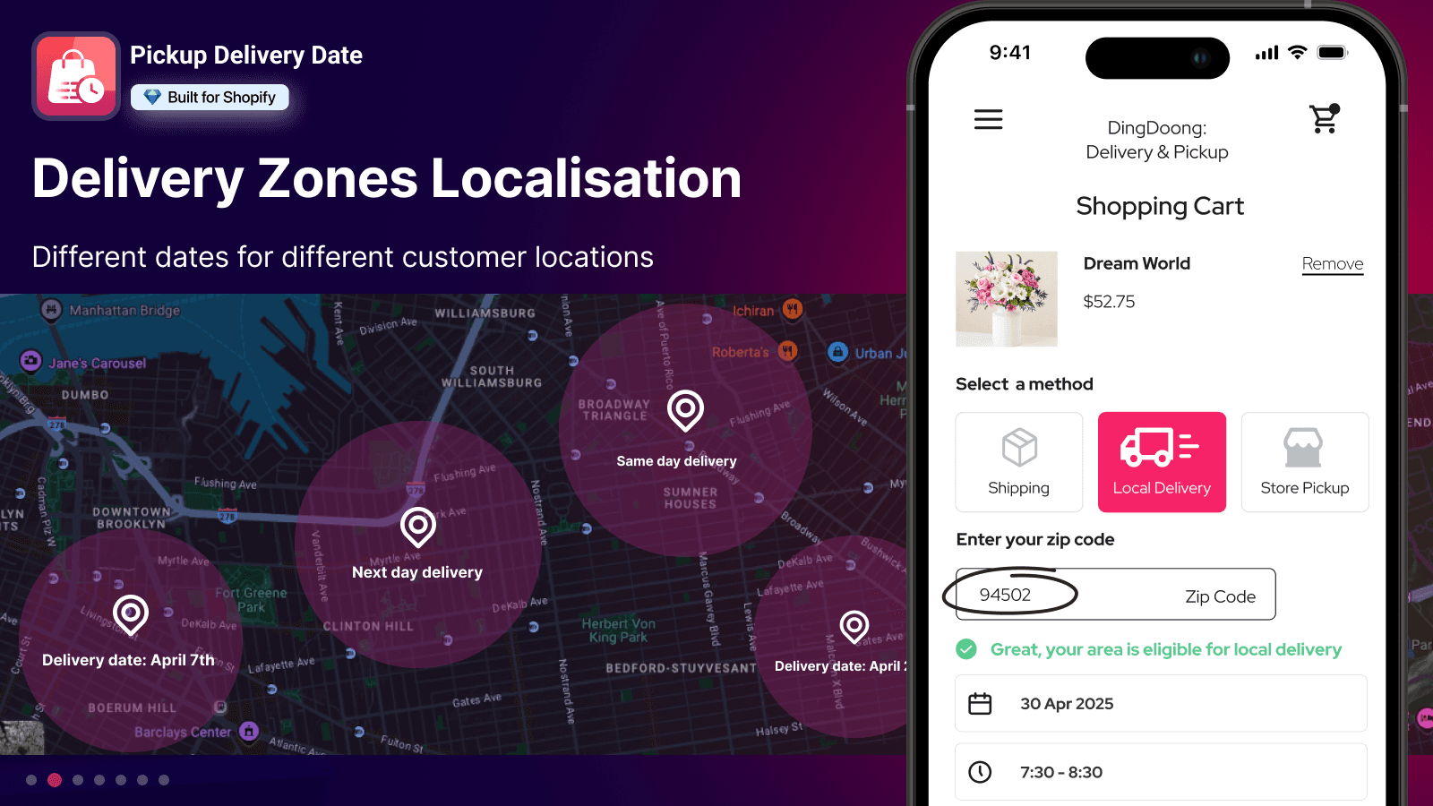D: Local Delivery Date Picker screenshot 2