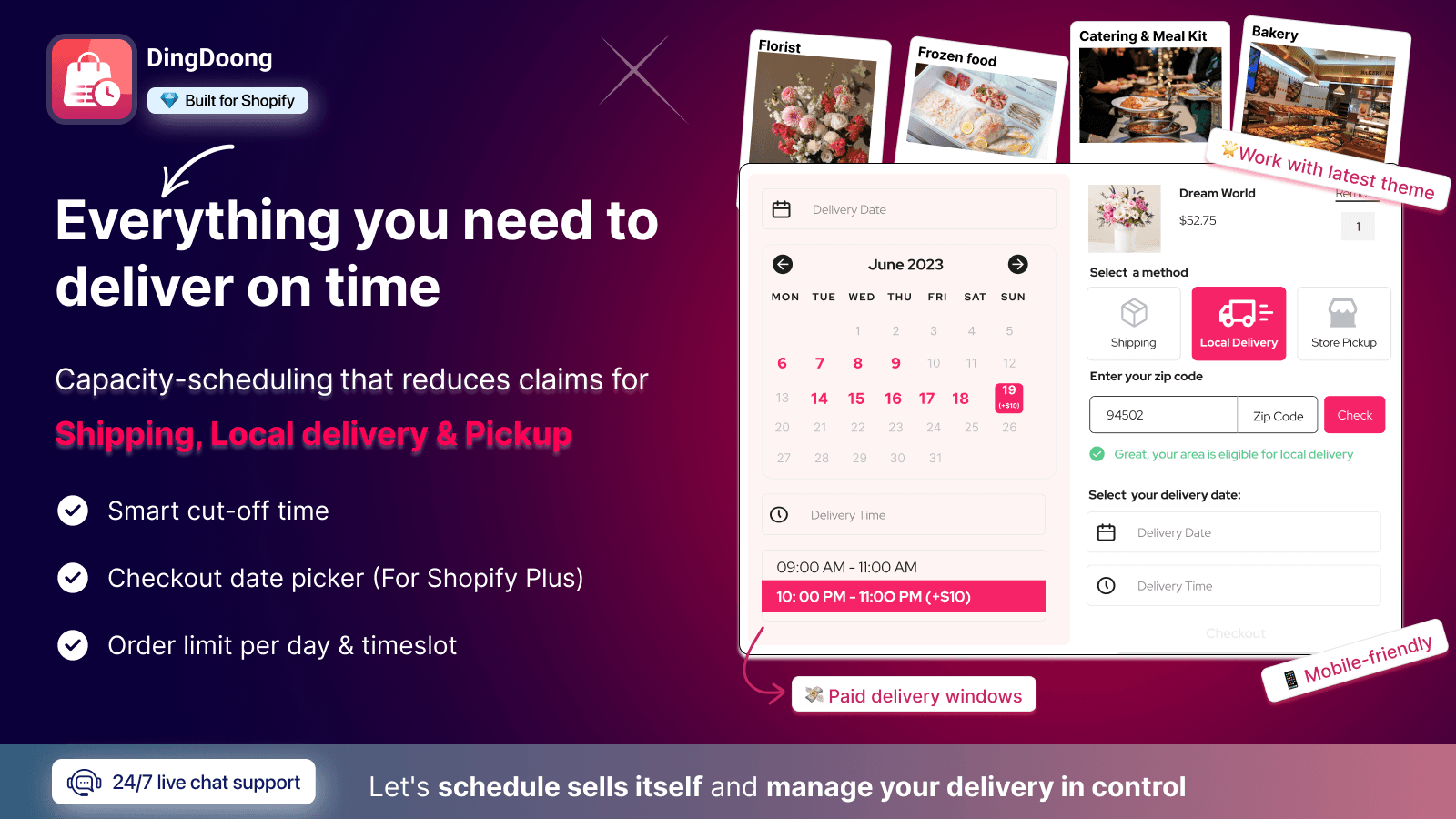 D: Local Delivery Date Picker screenshot 1