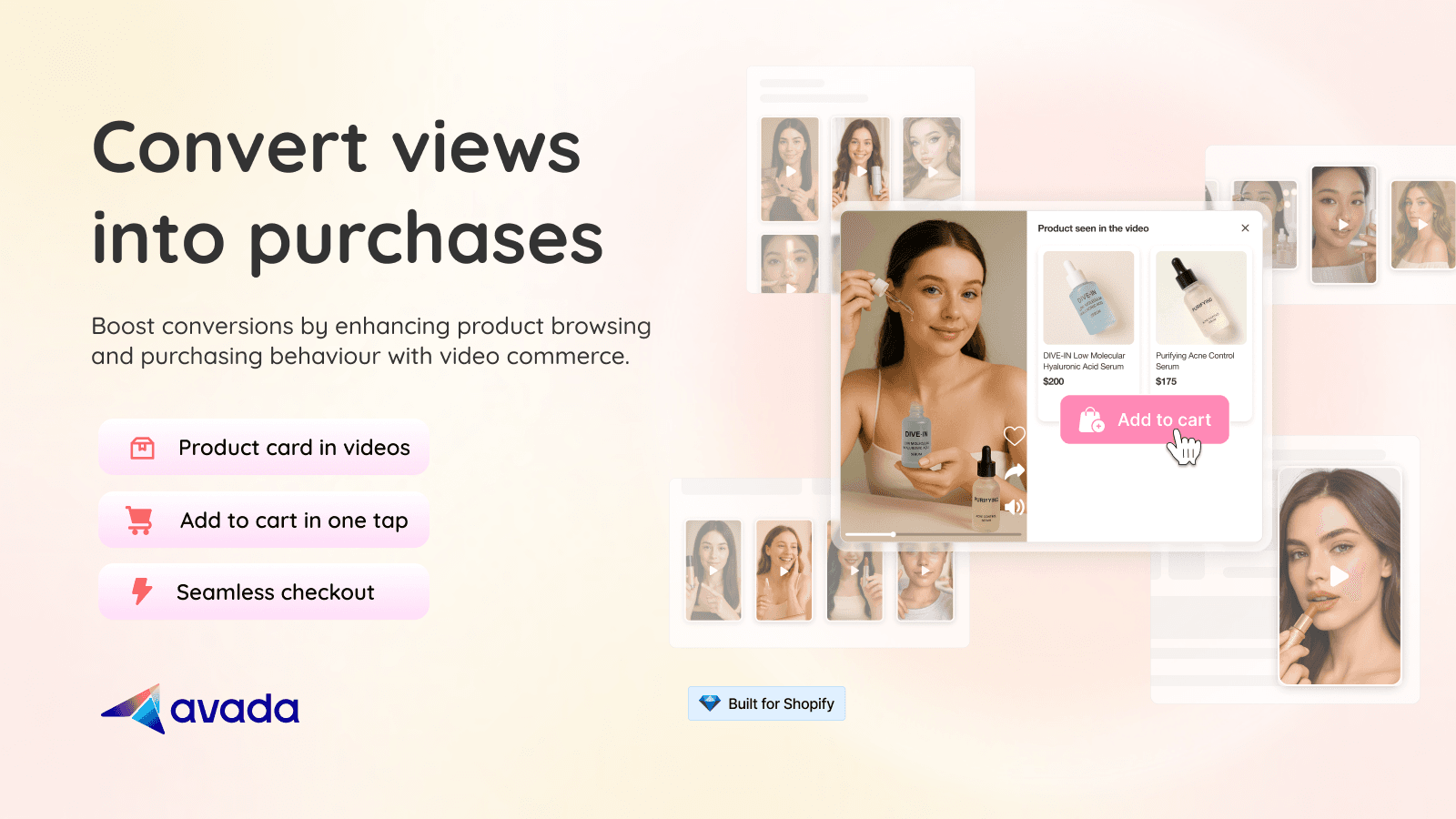 Avada Shoppable Videos Reel screenshot 1
