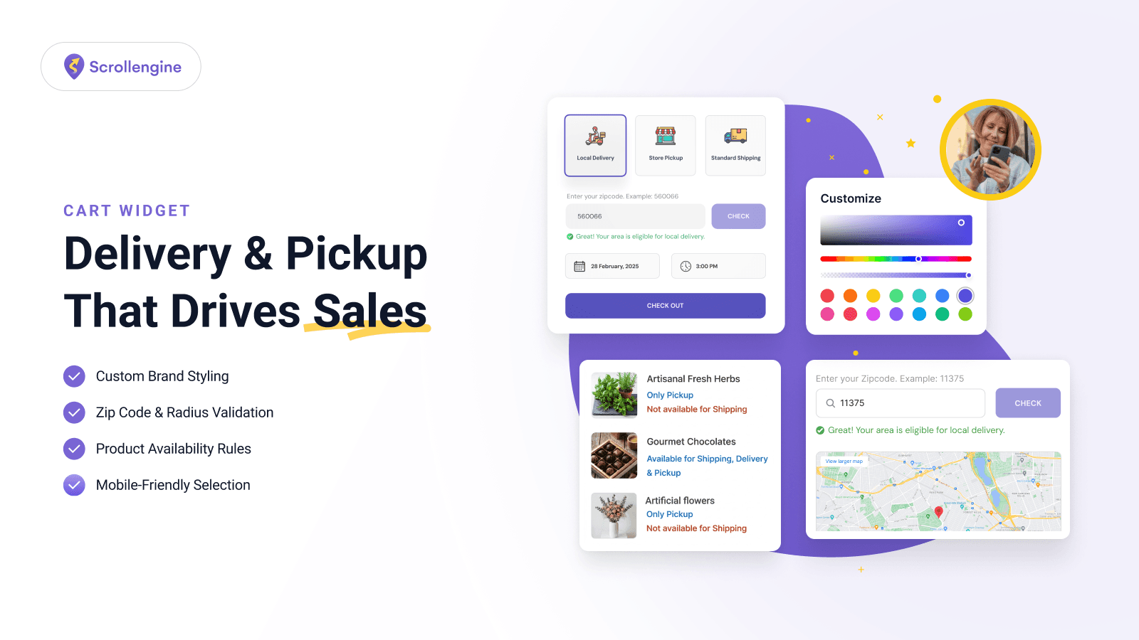 Local Delivery + Pickup Date:S screenshot 1
