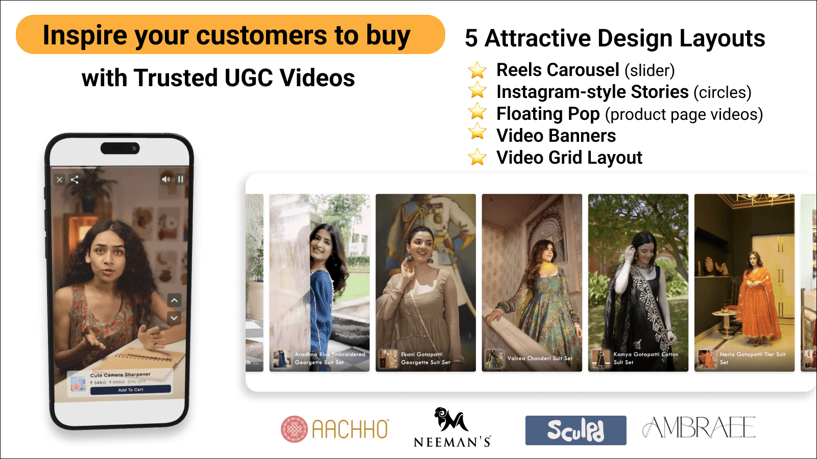 Vizup Shoppable Video Carousel screenshot 1