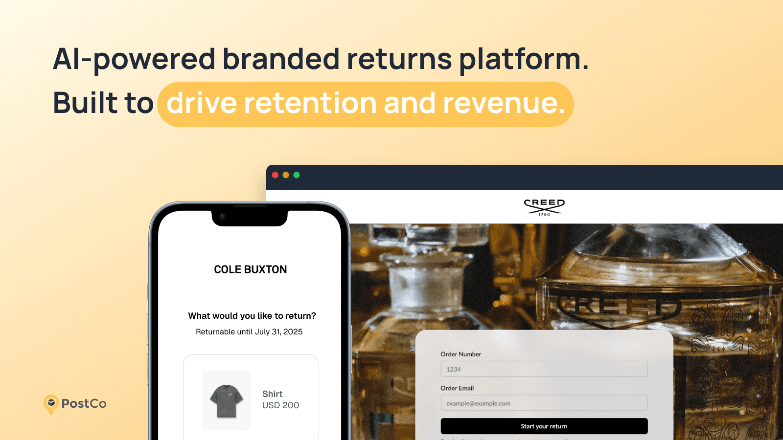 PostCo Returns & Exchanges screenshot 1