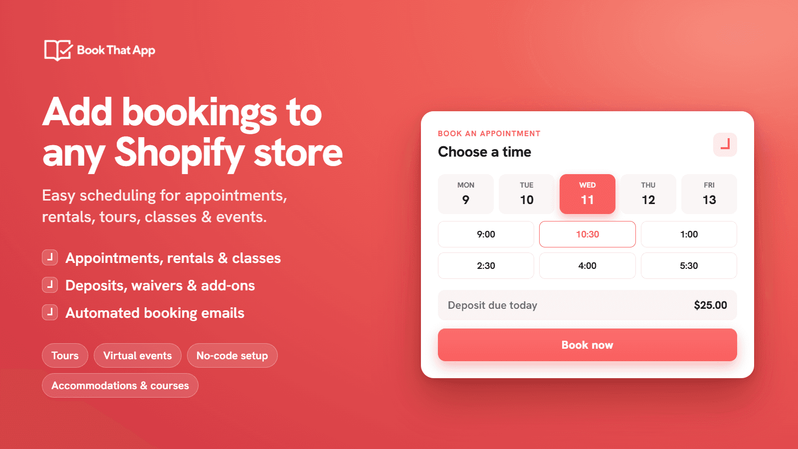 BTA Appointment Booking App screenshot 1