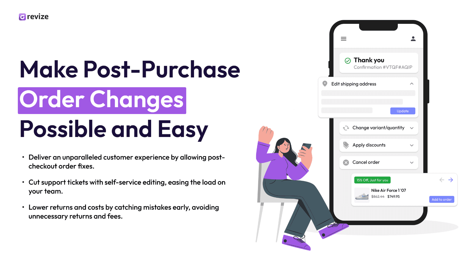 Revize: Order Editing & Upsell screenshot 1
