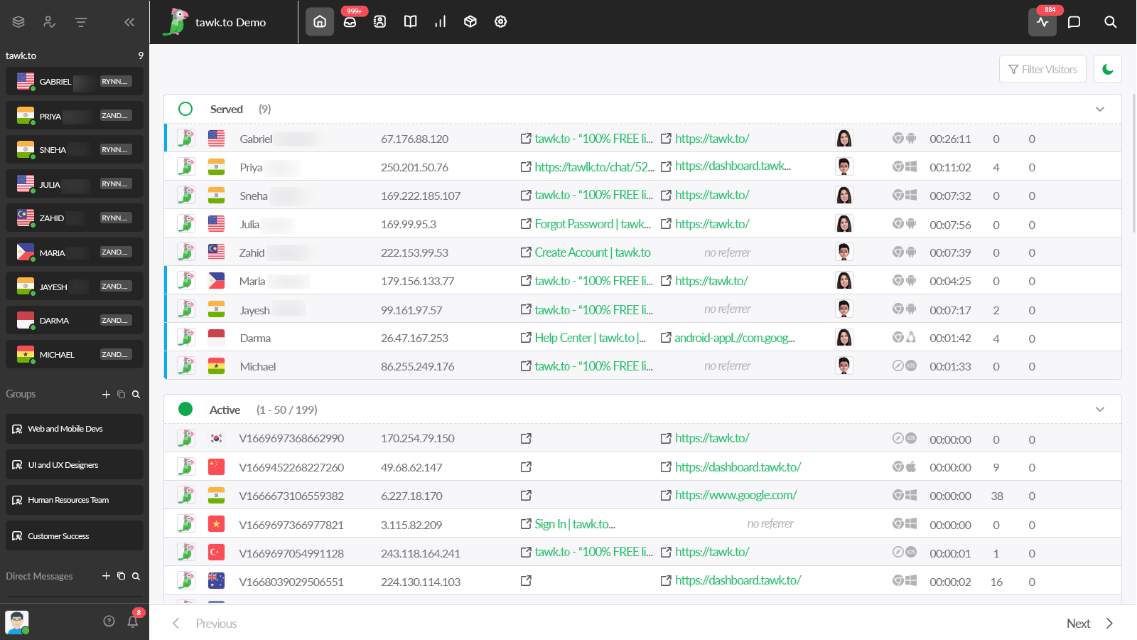 tawk.to Live Chat screenshot 2