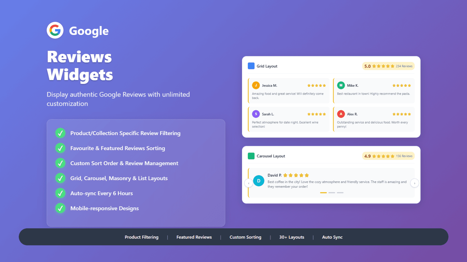 Google Reviews Trust Badges HP screenshot 1