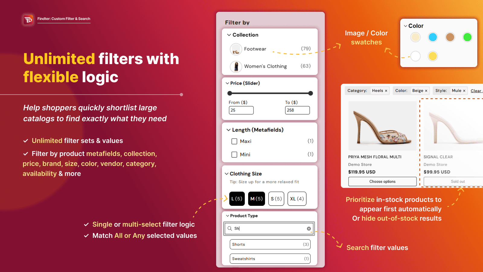 Findter Custom Filter & Search screenshot 2