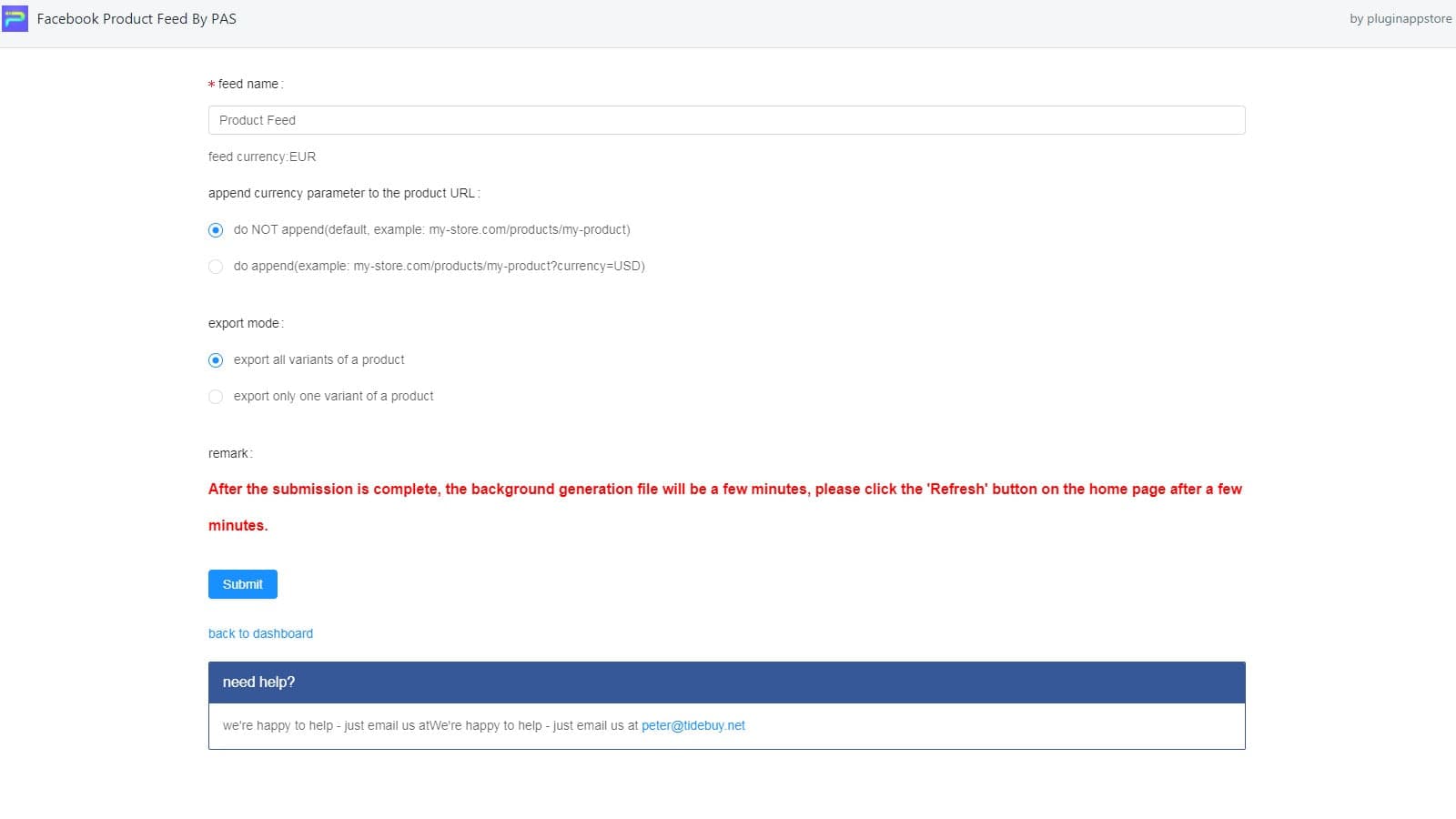 Facebook Product Feed screenshot 2