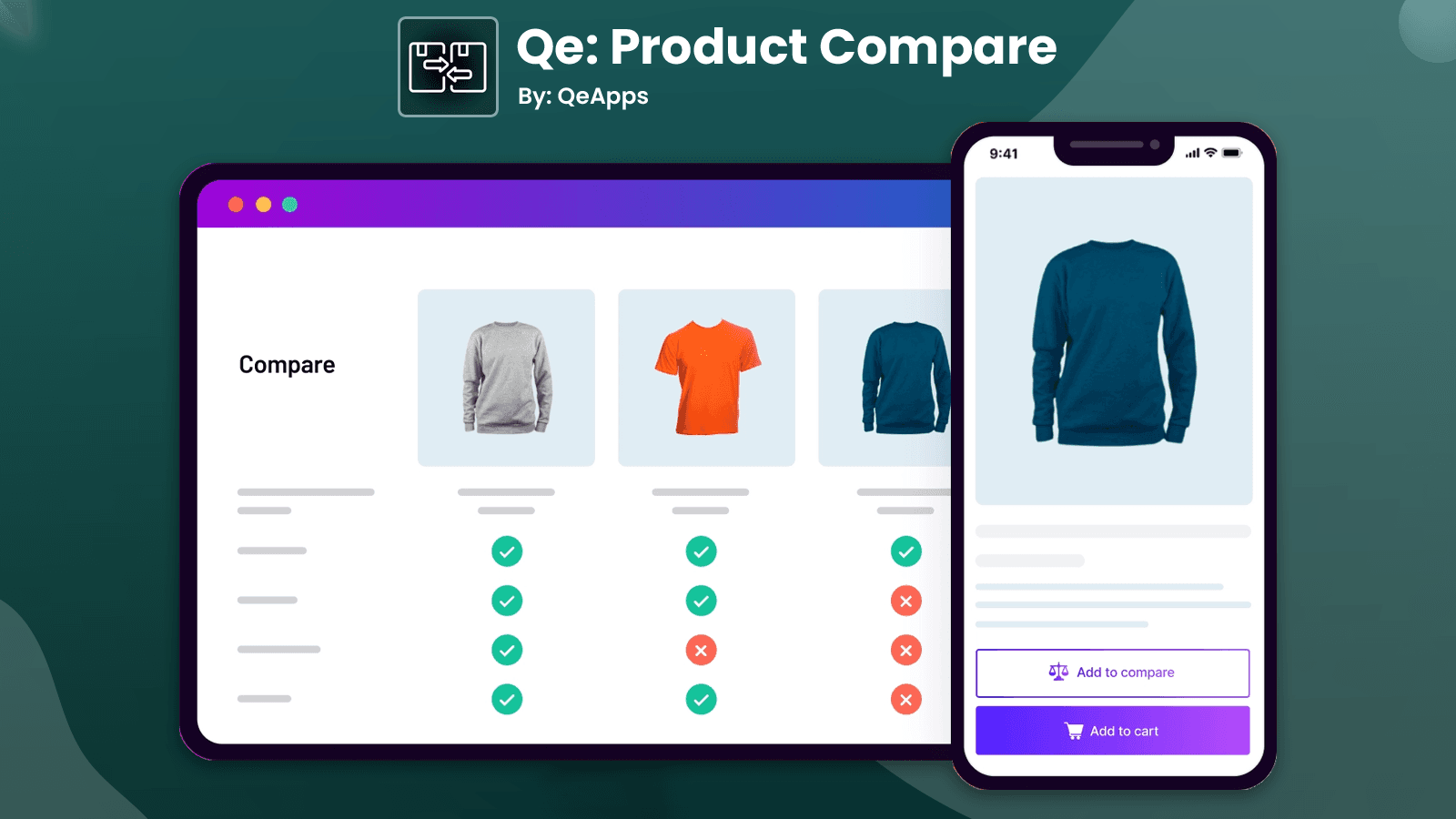 Qe: Product Compare screenshot 1