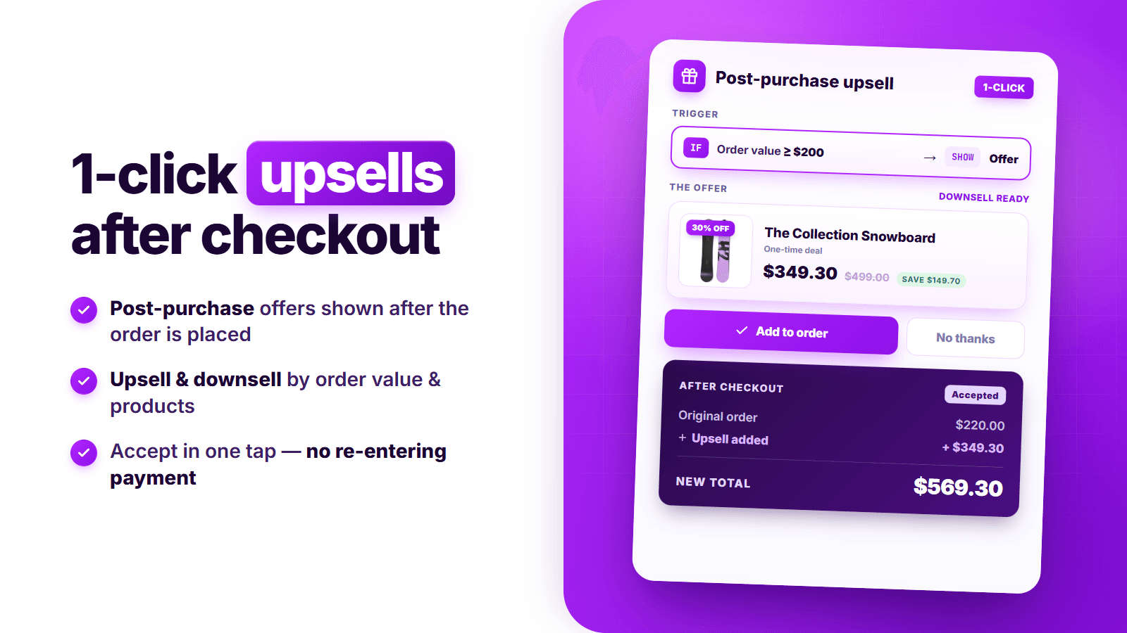 SMART Checkout Rules & Upsells screenshot 2